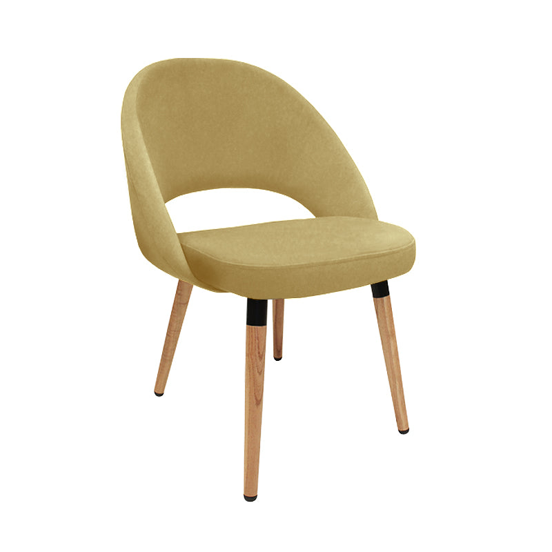 Silla Saarinen en Eco Cuero Base madera